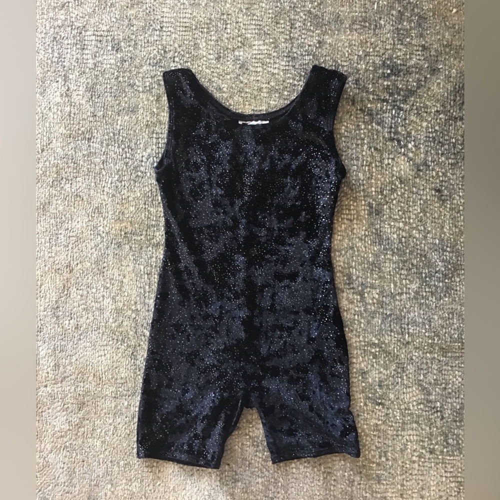 Girl’s Sparkly Black Leotard